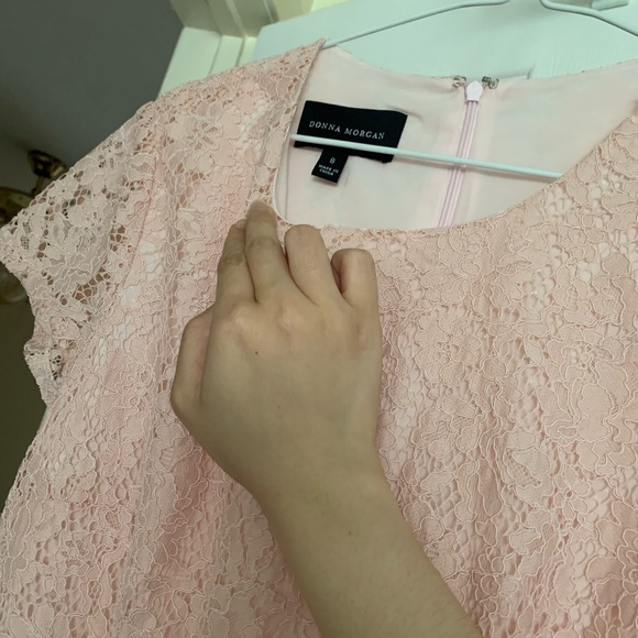 Donna Morgan - Light Pink Lace Dress - Picture 3 of 4